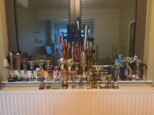 Miro Ok with his championship trophy